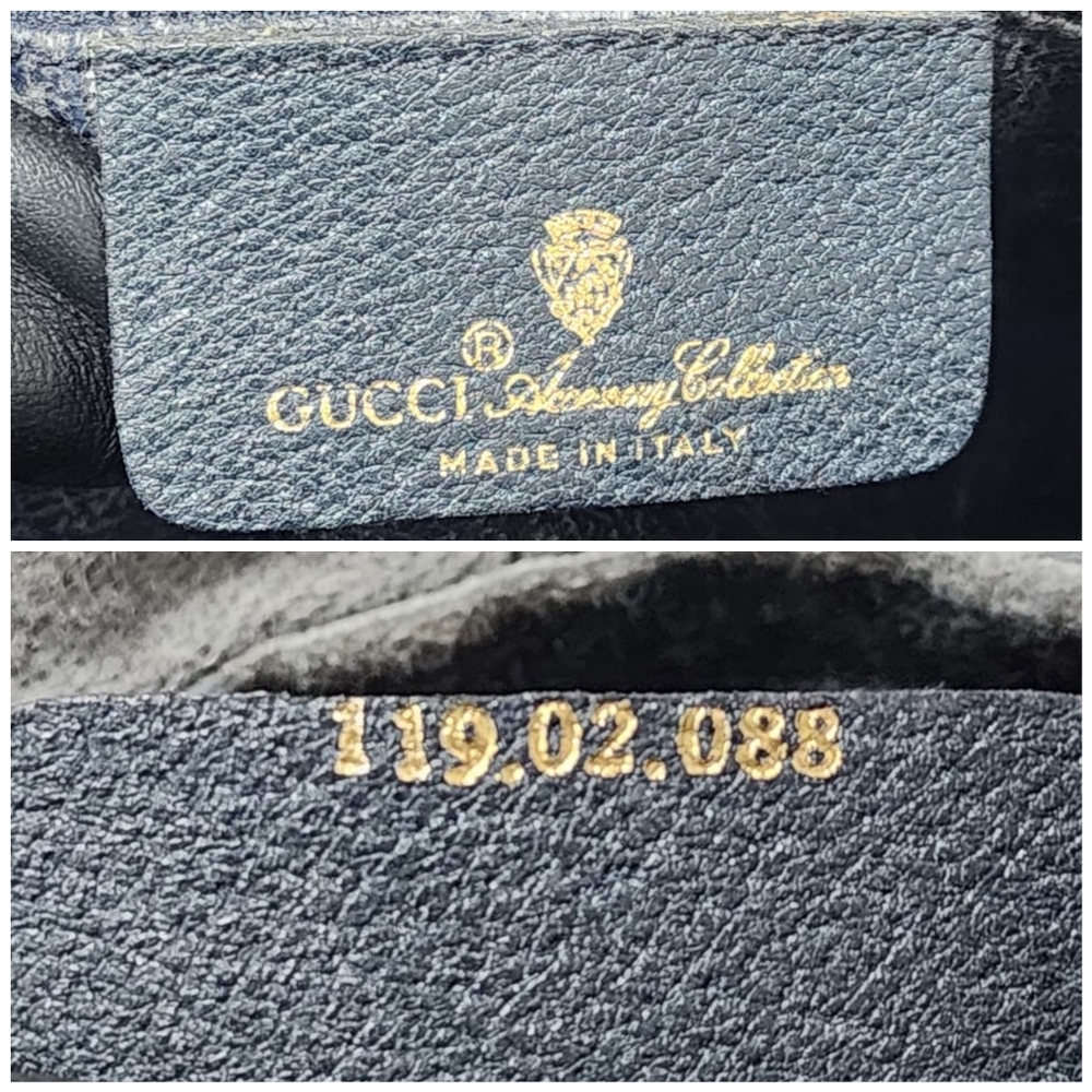 GUCCI Vintage Ophidia Shoulder Bag Navy Blue/Grey Shoulder - Picture 4 of 13
